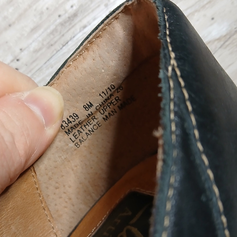 Clarks Artisan Black Leather Wedge Heels – Size 8 – *Heel Repair Needed* - Picture 4 of 6